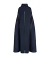 Alaïa Wool Cape In Blue