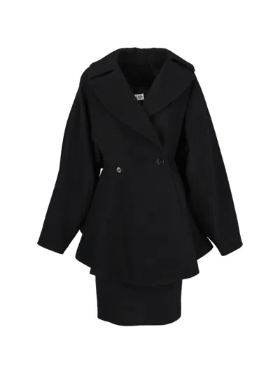 Pre-owned Alaïa Wool Coat And Skirt Set In Black