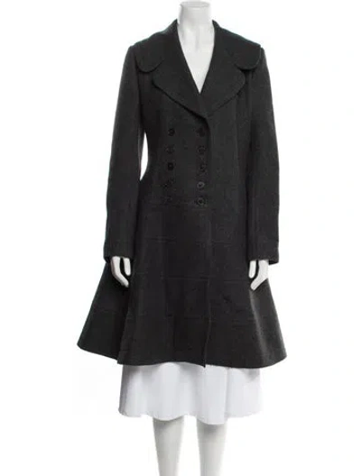 Pre-owned Alaïa Wool Coat In Gray