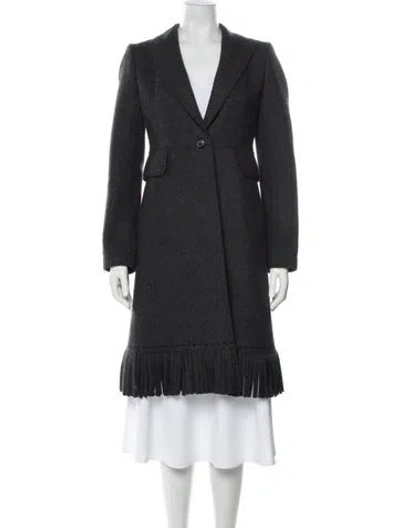 Pre-owned Alaïa Wool Coat In Gray