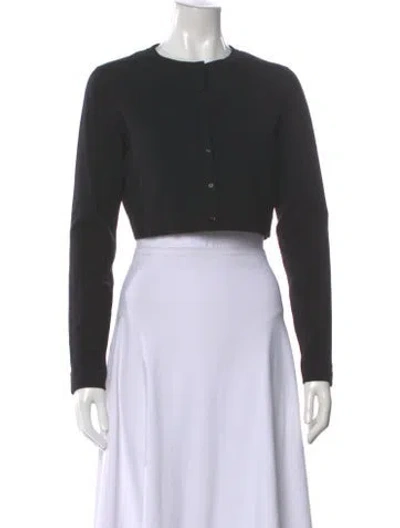 Pre-owned Alaïa Wool Crew Neck Sweater In Black