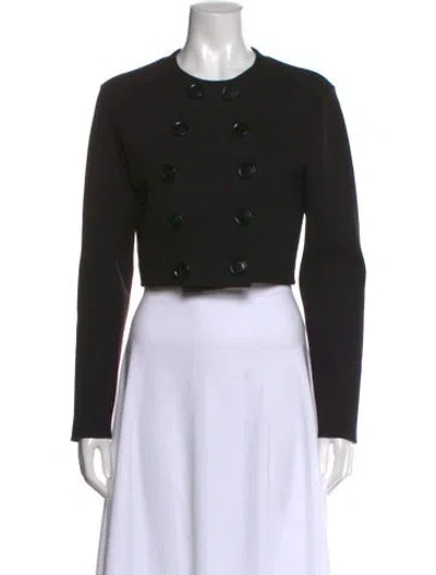 Pre-owned Alaïa Wool Crew Neck Sweater In Black