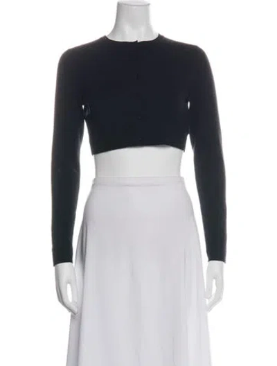 Pre-owned Alaïa Wool Crew Neck Sweater In Green