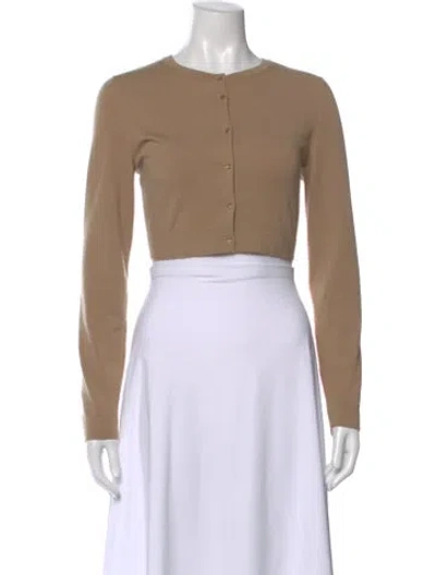 Pre-owned Alaïa Wool Crew Neck Sweater In Neutral