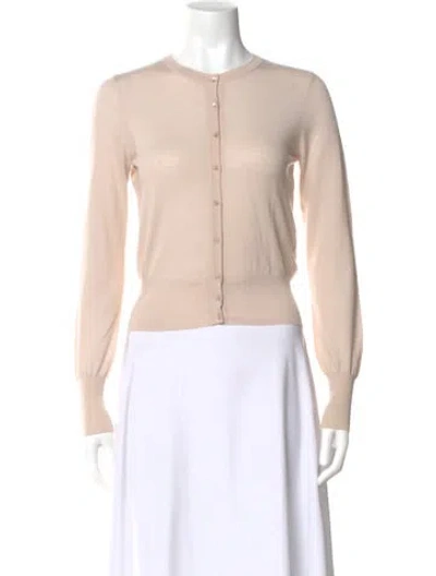 Pre-owned Alaïa Wool Crew Neck Sweater In Pink