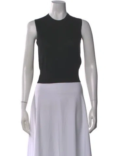Pre-owned Alaïa Wool Crew Neck Top In Gray