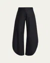 Alaïa Wool Petal Pants In Black