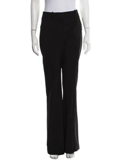 Pre-owned Alaïa Wool Flared Pants In Black