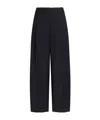 Alaïa Wool Gabardine Tailored Pants In Black