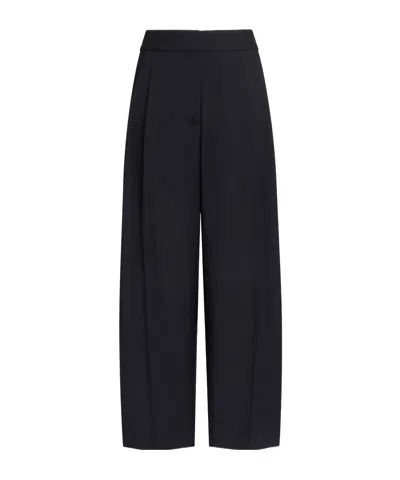 Alaïa Wool Gabardine Tailored Pants In Black