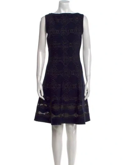 Pre-owned Alaïa Wool Knee-length Dress