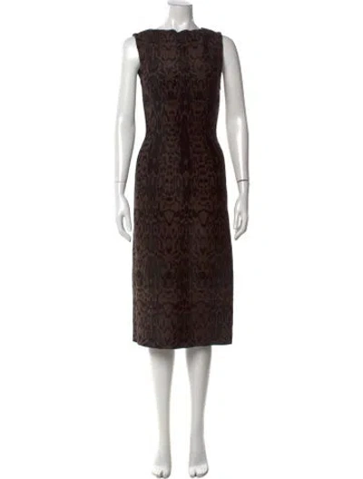 Pre-owned Alaïa Wool Knee-length Dress