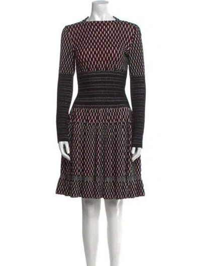 Pre-owned Alaïa Wool Knee-length Dress In Black
