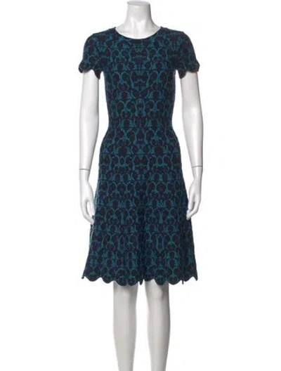 Pre-owned Alaïa Wool Knee-length Dress In Green