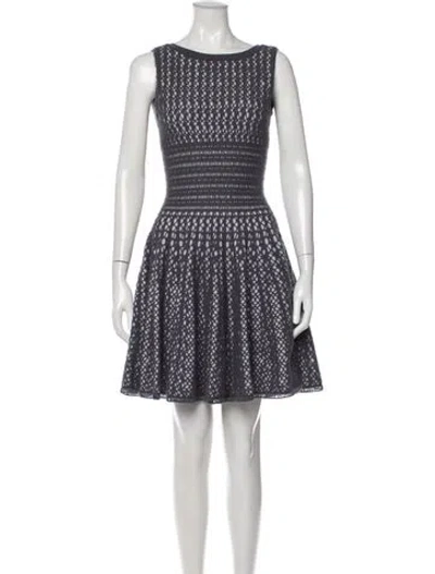 Pre-owned Alaïa Wool Knee-length Dress In Multi