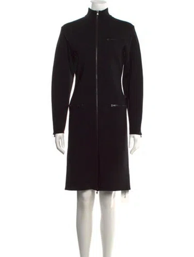 Pre-owned Alaïa Wool Knee-length Dress W/ Tags In Black