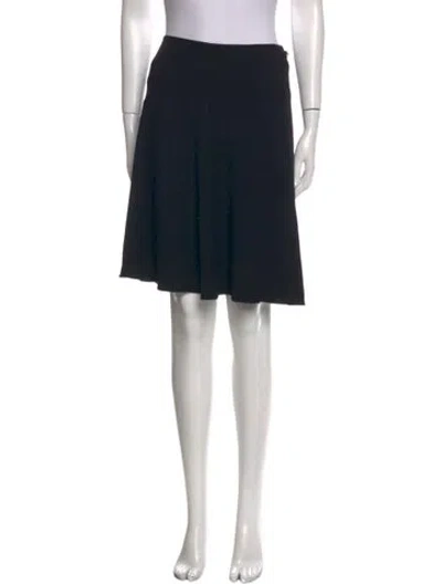 Pre-owned Alaïa Wool Knee-length Skirt In Black