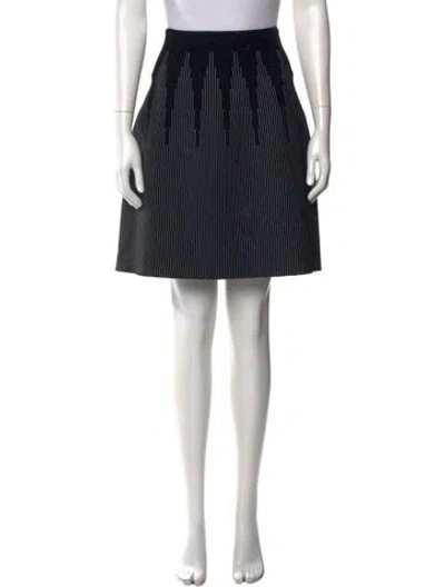 Pre-owned Alaïa Wool Knee-length Skirt In Black