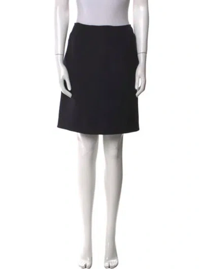 Pre-owned Alaïa Wool Knee-length Skirt In Black