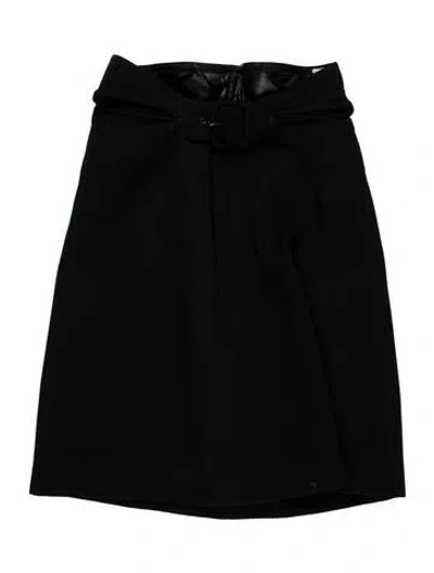 Pre-owned Alaïa Wool Knee-length Skirt In Black