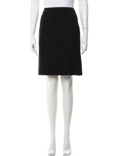 Pre-owned Alaïa Wool Knee-length Skirt In Black