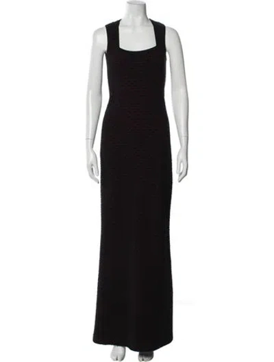 Pre-owned Alaïa Wool Long Dress In Multi
