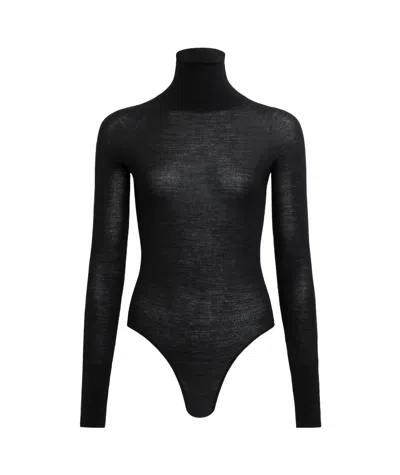 ALAÏA SEMI-SHEER KNITTED BODYSUIT