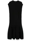 Alaïa Wool Dropped-waist Mini Dress