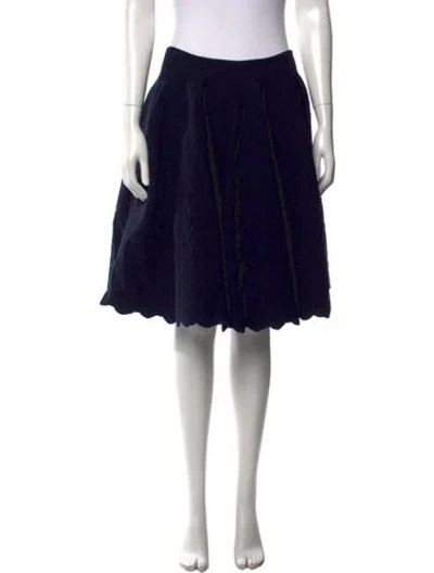 Pre-owned Alaïa Wool Midi Length Skirt In Black