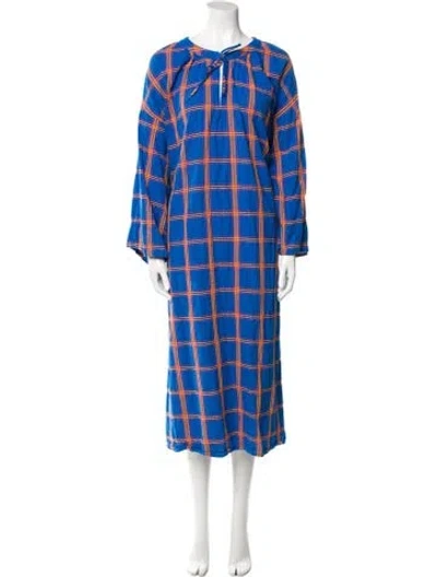 Pre-owned Alaïa Wool Mini Dress In Blue