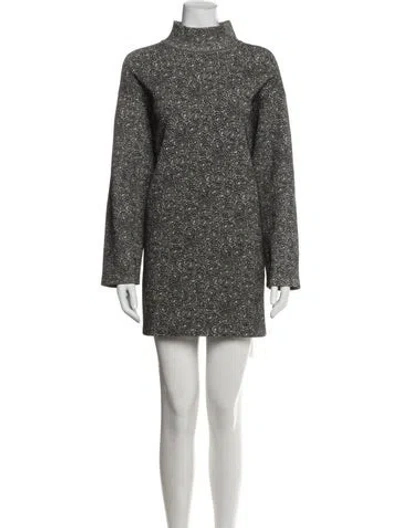 Pre-owned Alaïa Wool Mini Dress In Multi