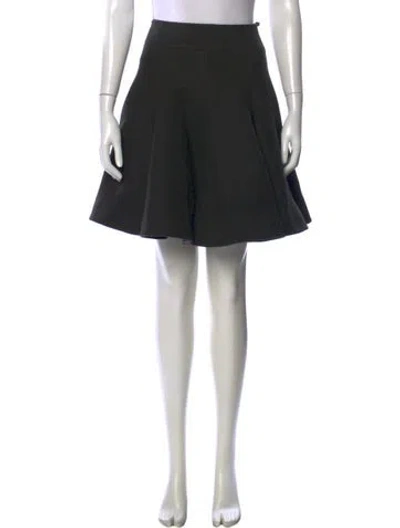 Pre-owned Alaïa Wool Mini Skirt In Black