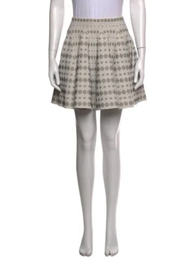 Pre-owned Alaïa Wool Mini Skirt In Black