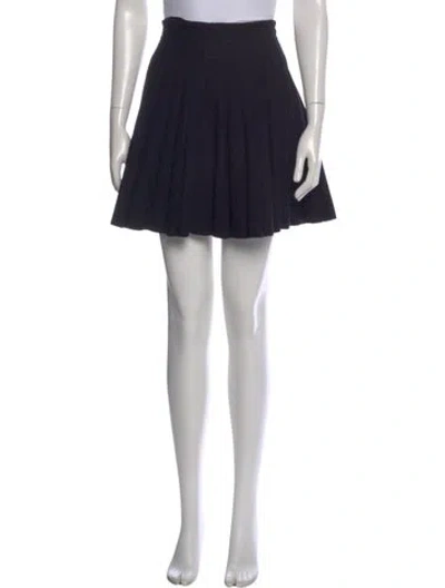 Pre-owned Alaïa Wool Mini Skirt In Multi