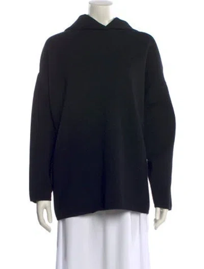 Pre-owned Alaïa Wool Mock Neck Sweater In Black