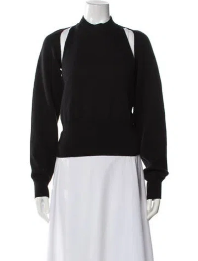 Pre-owned Alaïa Wool Mock Neck Sweater W/ Tags In Gray