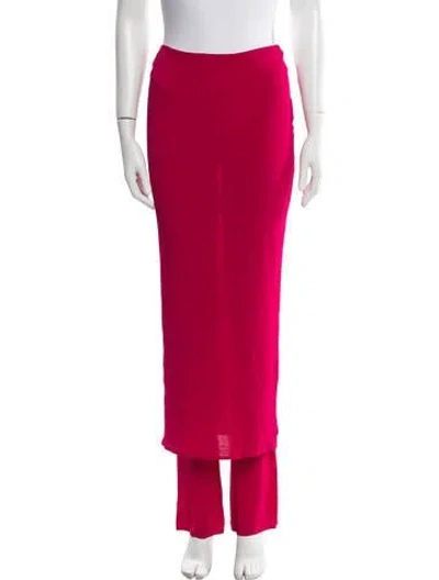Pre-owned Alaïa Wool Pant Set In Red