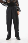Alaïa Wool Pants With Hidden Closure In Black