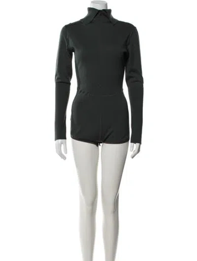 Pre-owned Alaïa Wool Romper In Green