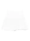 Alaïa Womens Blanc Ruffled Wool-blend Mini Skirt In White