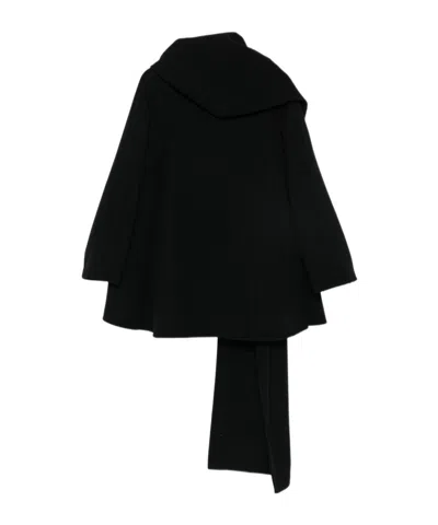 Alaïa Wool Scarf And Coat In Black
