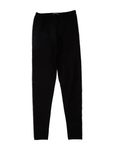 Pre-owned Alaïa Wool Skinny Leg Pants In Black