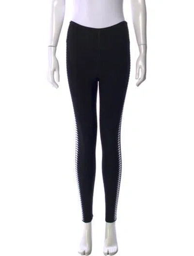 Pre-owned Alaïa Wool Skinny Leg Pants In Black