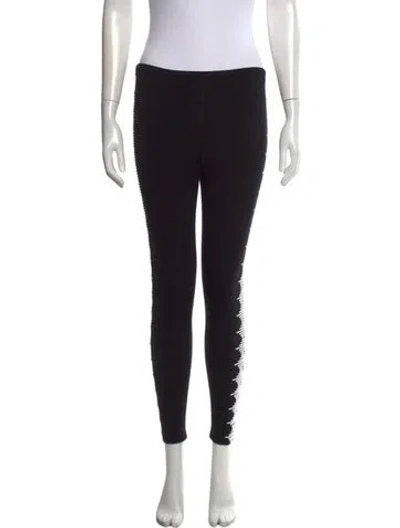 Pre-owned Alaïa Wool Skinny Leg Pants In Black