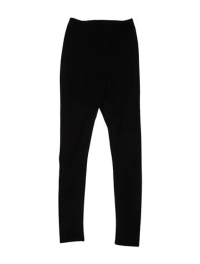 Pre-owned Alaïa Wool Skinny Leg Pants In Black