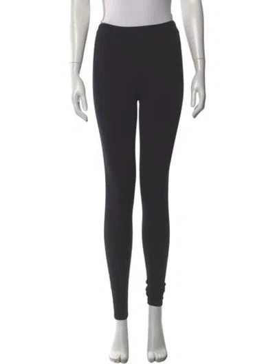 Pre-owned Alaïa Wool Skinny Leg Pants In Black