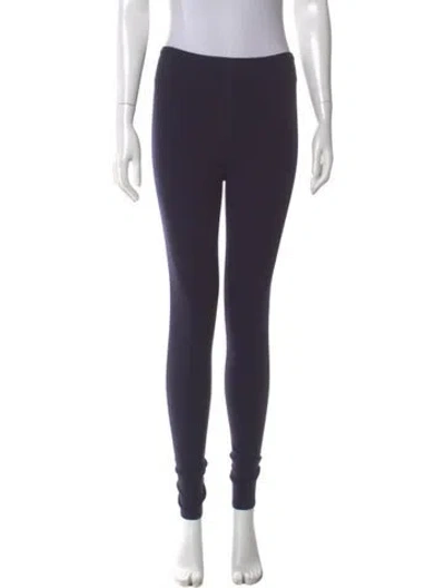 Pre-owned Alaïa Wool Skinny Leg Pants In Blue