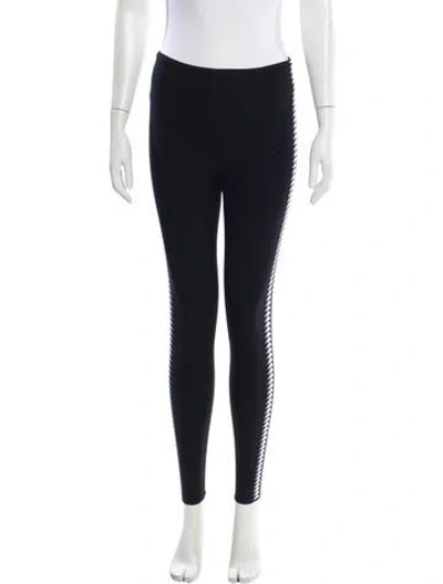 Pre-owned Alaïa Wool Skinny Leg Pants In Blue