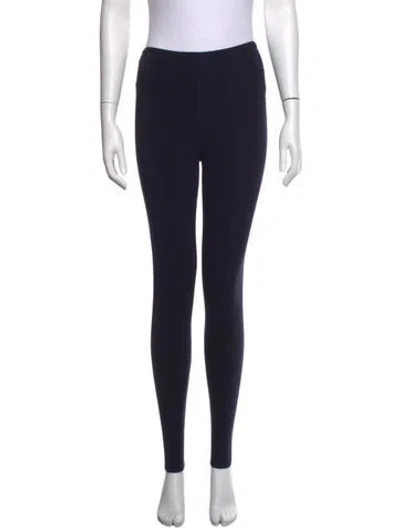 Pre-owned Alaïa Wool Skinny Leg Pants In Blue
