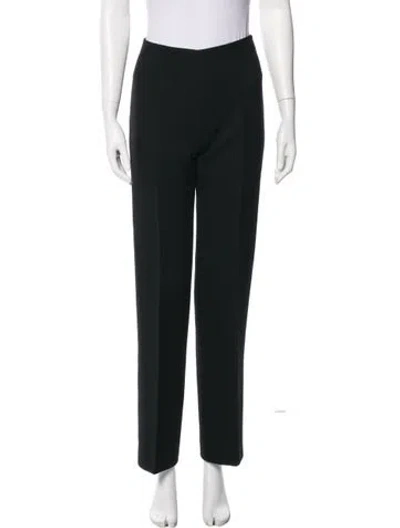 Pre-owned Alaïa Wool Straight Leg Pants In Gray